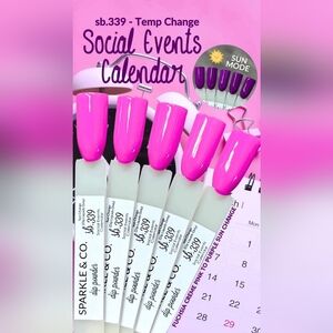 Sparkle & Co Sb.339 Social Events Calendar Mini Dip Powder